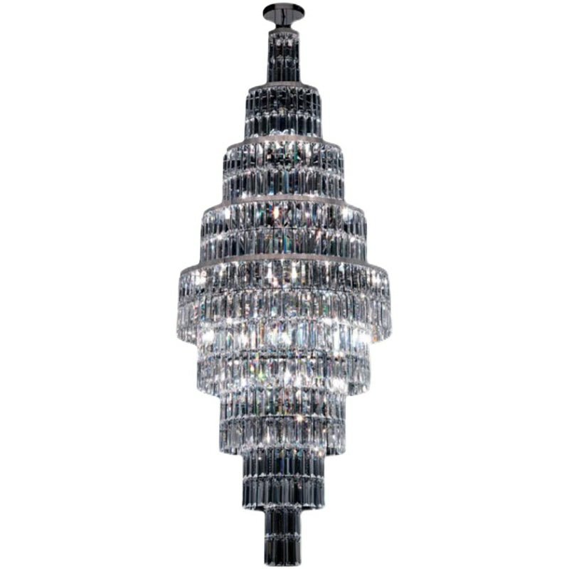 Stylish Foyer Hall Long Crystal Chandelier Large Staircase/ Entryway Decoration Ceiling Light Fixture-Chandeliers-casivra-casivra