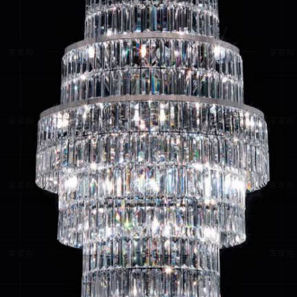 Stylish Foyer Hall Long Crystal Chandelier Large Staircase/ Entryway Decoration Ceiling Light Fixture-Chandeliers-casivra-casivra