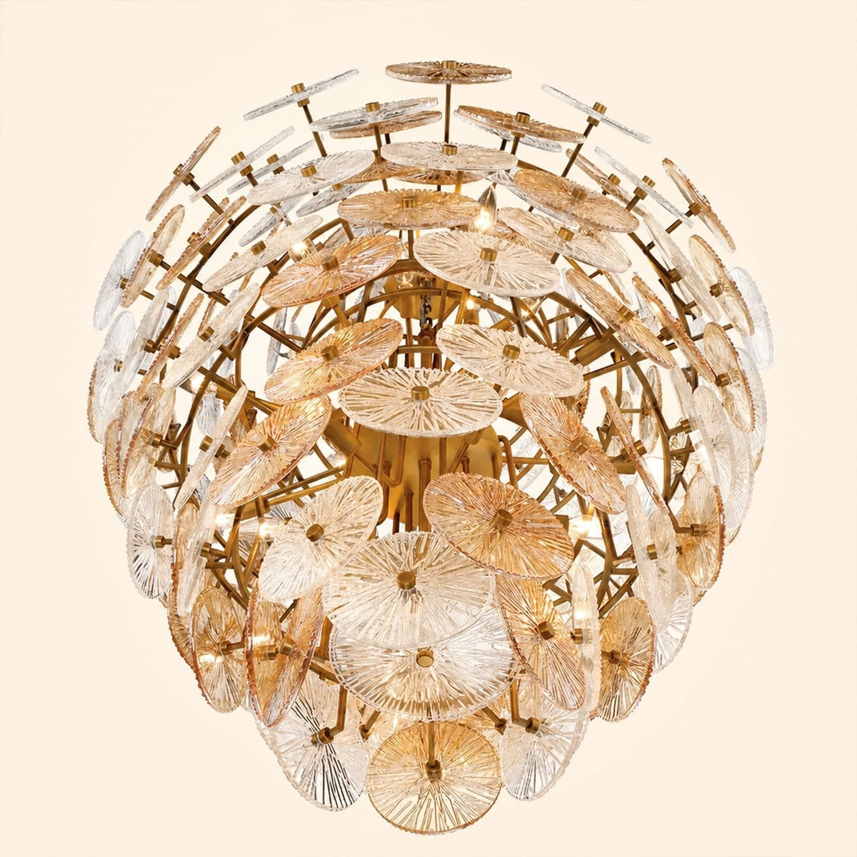 Suna Round Chandelier 27 Light 40"W - casivra