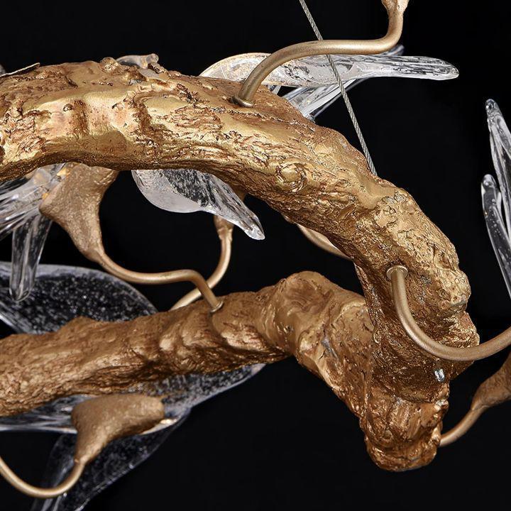 Swallow Branch Chandelier - Size: Dia 33.4″(85cm) x H 13.7″(35cm)Warm Lightcasivra