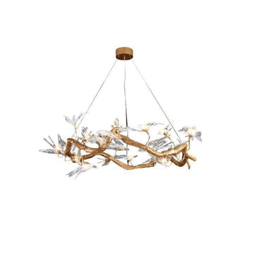 Swallow Branch Chandelier - Size: Dia 25.5″(65cm) x H 13.7″ (35cm)Warm Lightcasivra