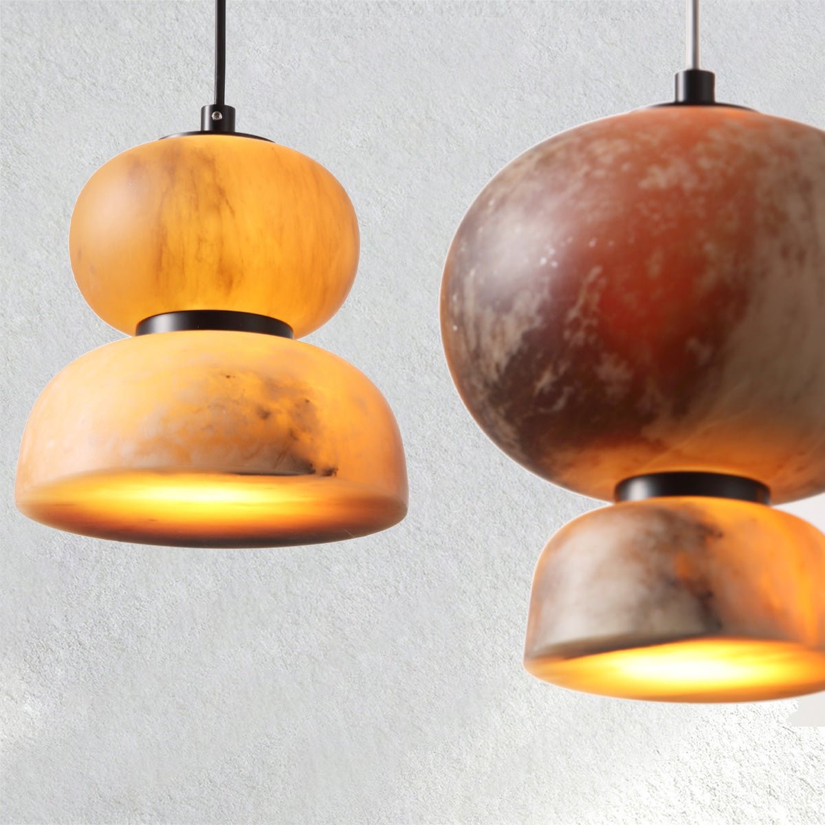 Swaroevan Eterna Alabaster Pendant – Large Circle - casivra