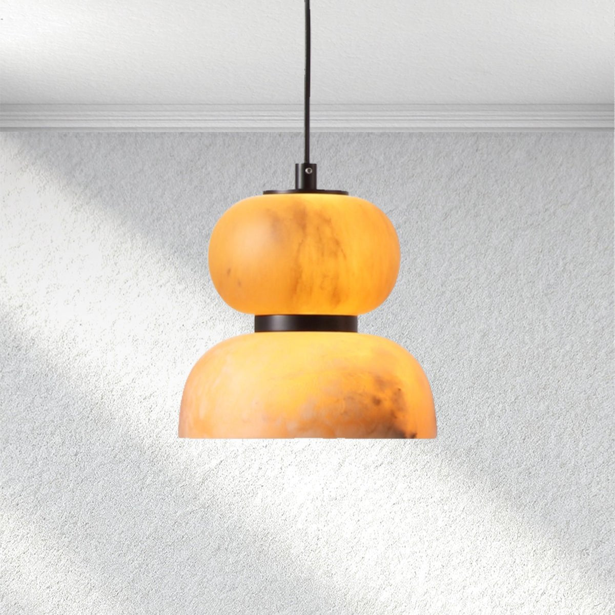 Swaroevan Eterna Alabaster Pendant – Small Ring - casivra