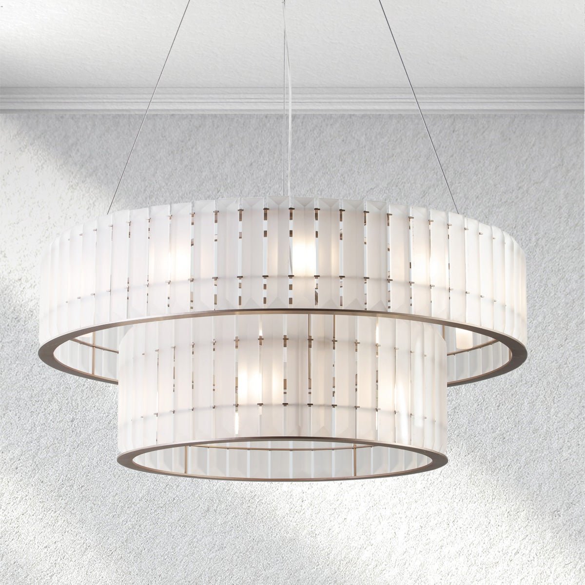 Swaroevan Parallel Round Chandelier - Double Layercasivra