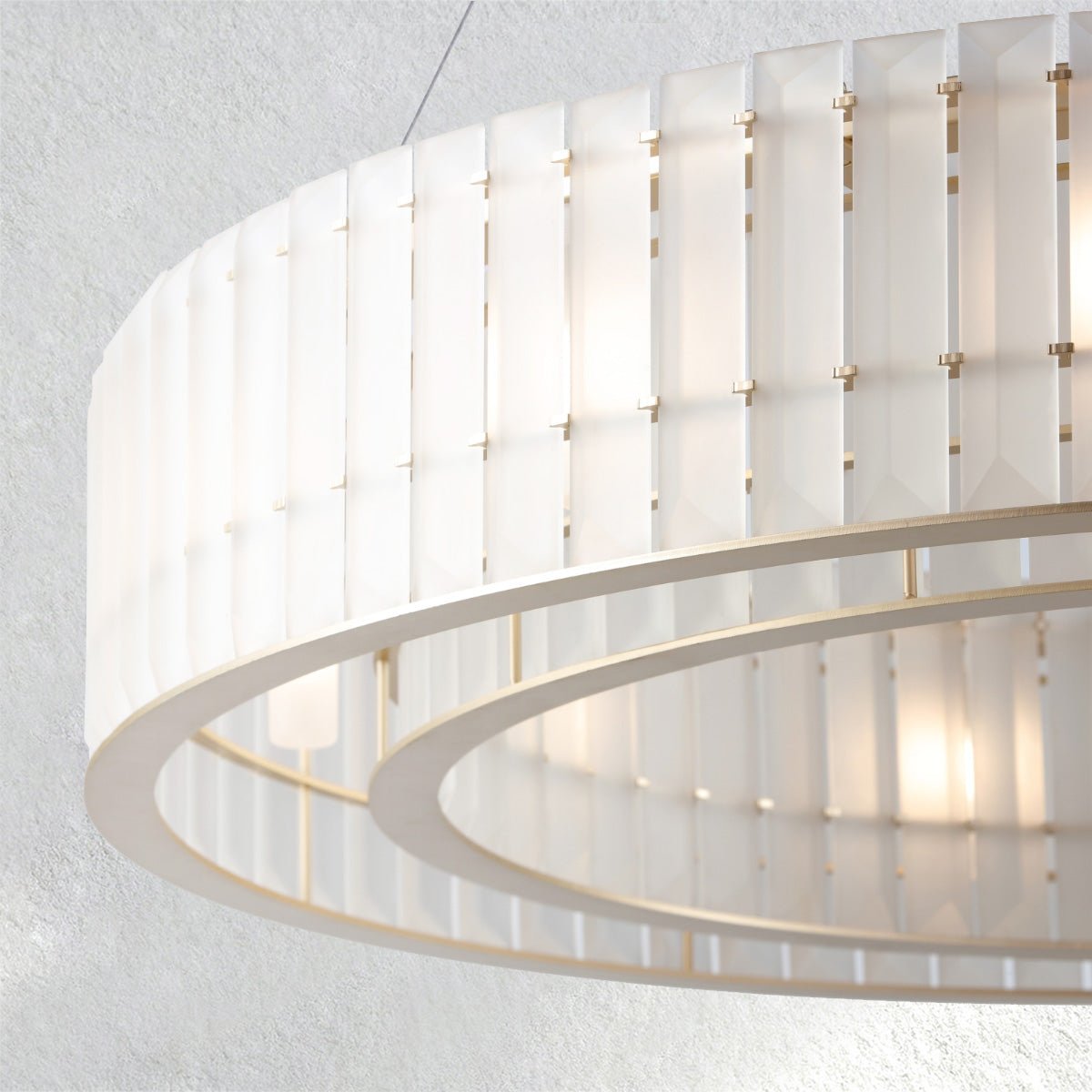 Swaroevan Parallel Round Chandelier - Triple Layercasivra
