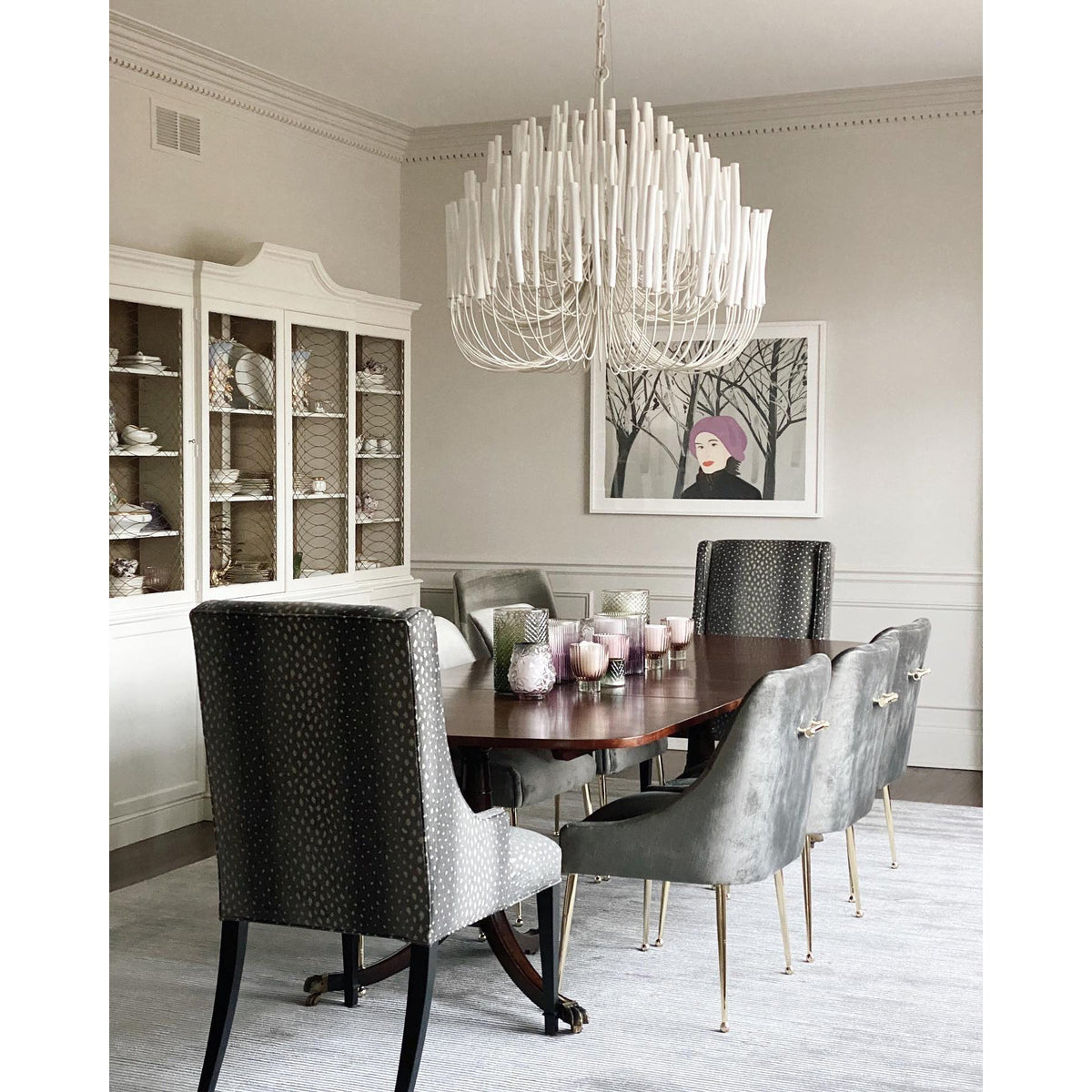 Swinton Tilda Chandelier - 6 Heads ∅ 20.9″ x H 29.9″Blackcasivra