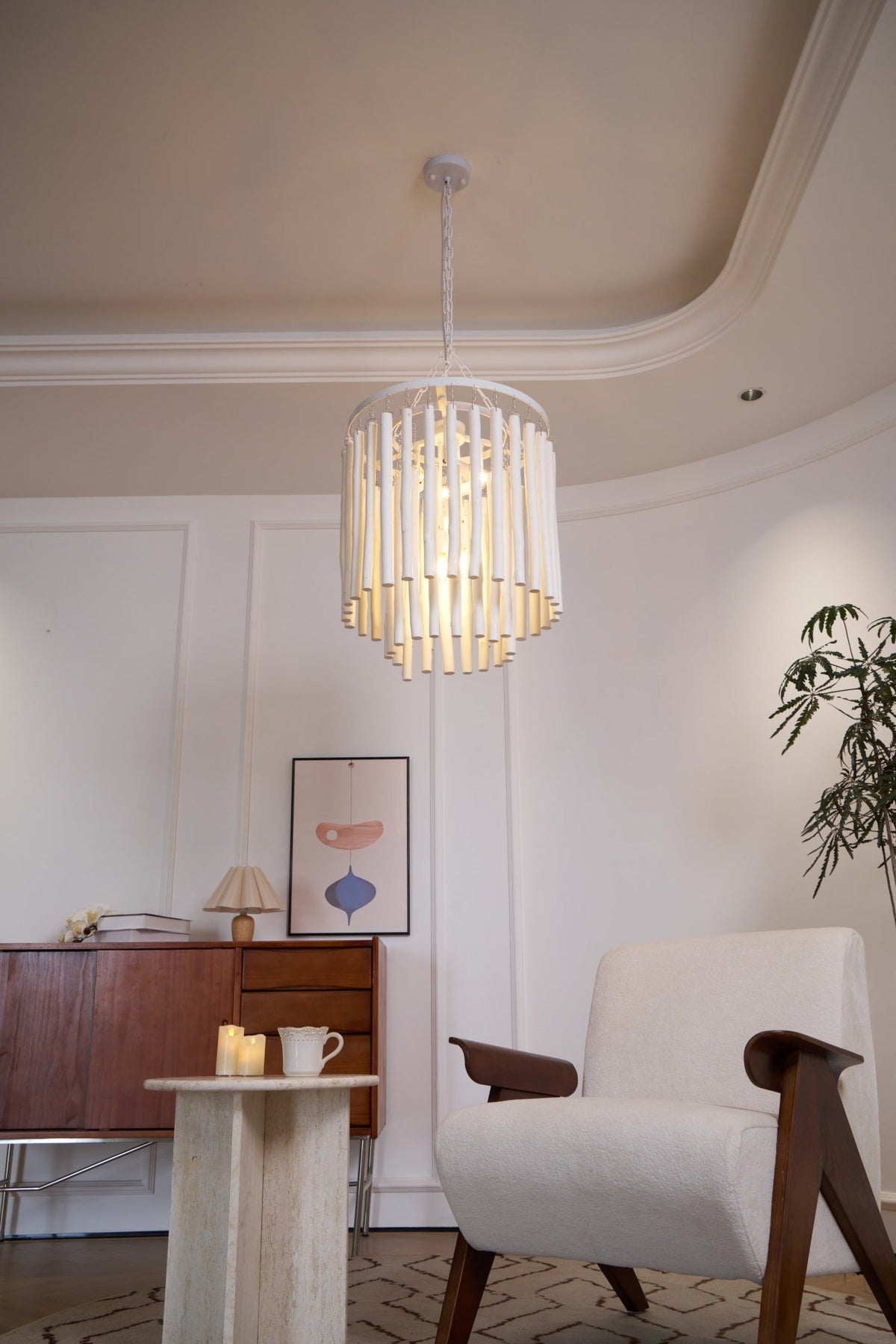 Swinton Tilda Chandelier - 6 Heads ∅ 20.9″ x H 29.9″Blackcasivra