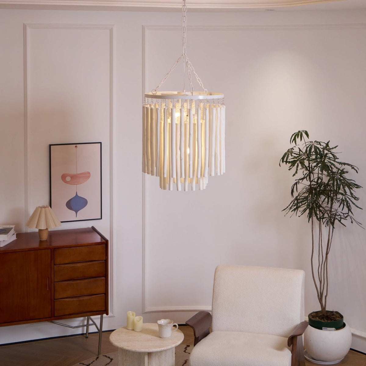 Swinton Tilda Chandelier - 6 Heads ∅ 20.9″ x H 29.9″Blackcasivra