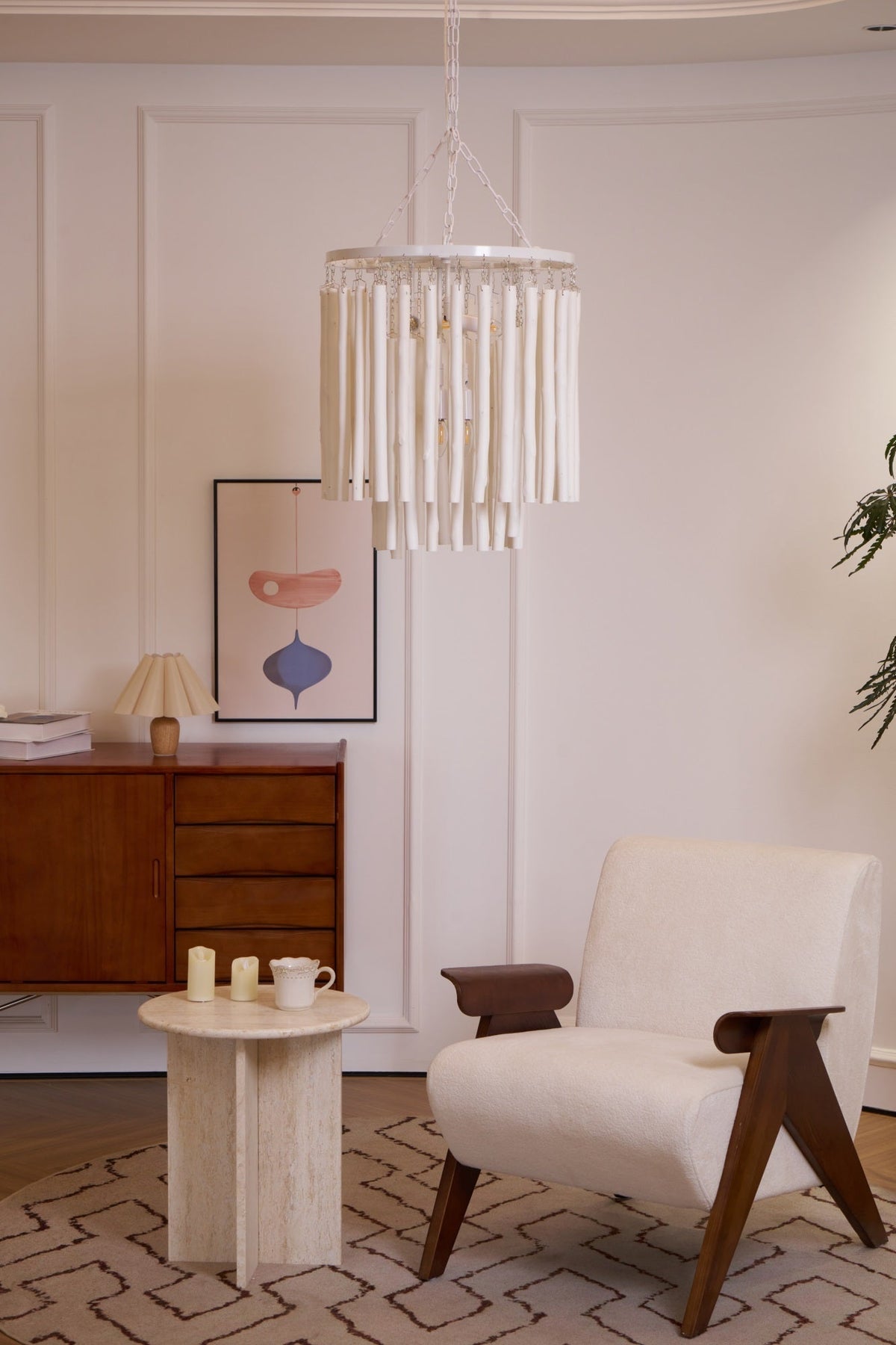 Swinton Tilda Chandelier - 6 Heads ∅ 20.9″ x H 29.9″Blackcasivra
