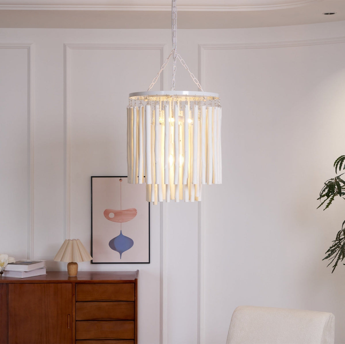 Swinton Tilda Chandelier - 5 Heads ∅ 19.7″ x H 20.9″Whitecasivra