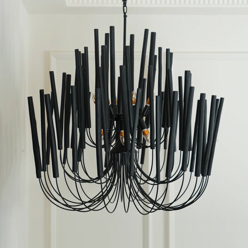 Swinton Tilda Chandelier - 6 Heads ∅ 20.9″ x H 29.9″Blackcasivra