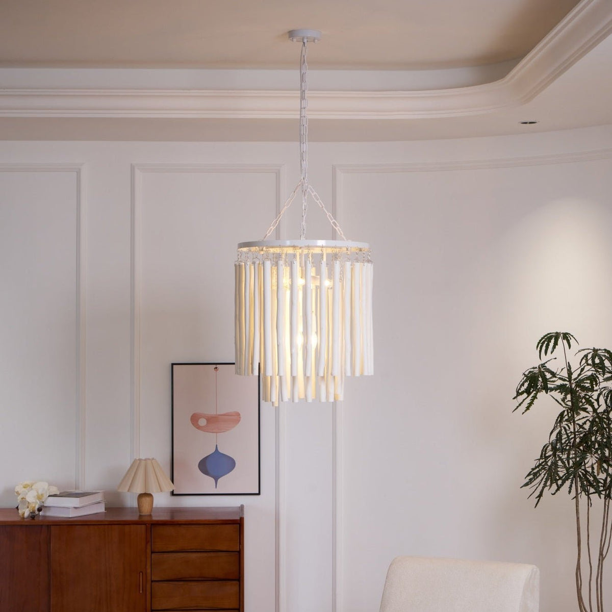 Swinton Tilda Chandelier - 6 Heads ∅ 20.9″ x H 29.9″Blackcasivra
