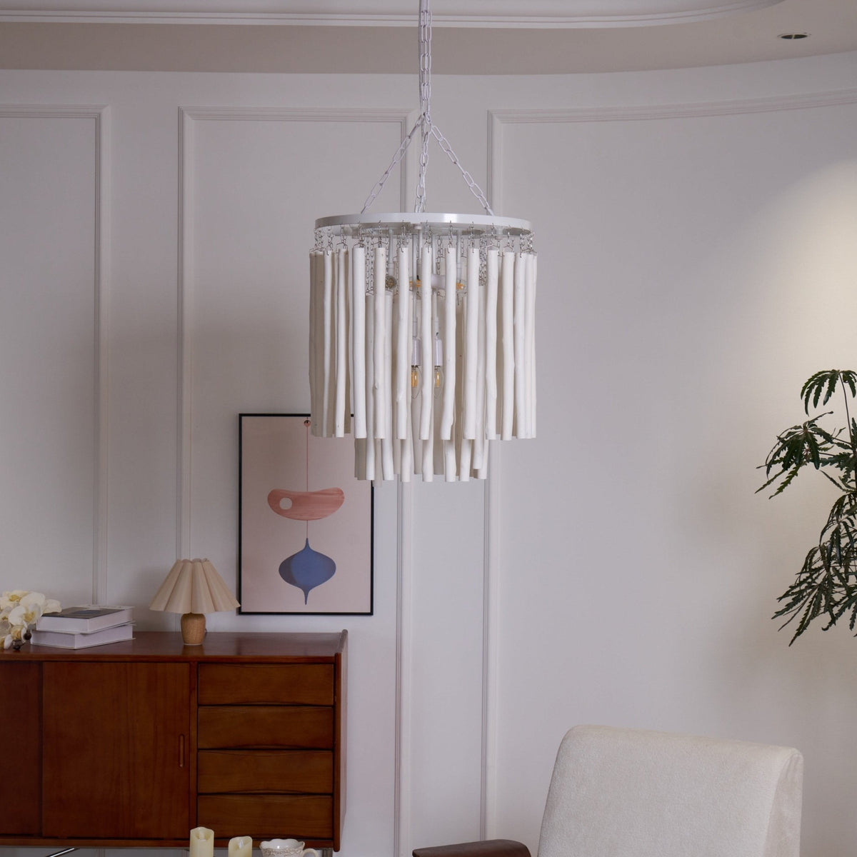 Swinton Tilda Chandelier - 6 Heads ∅ 20.9″ x H 29.9″Blackcasivra