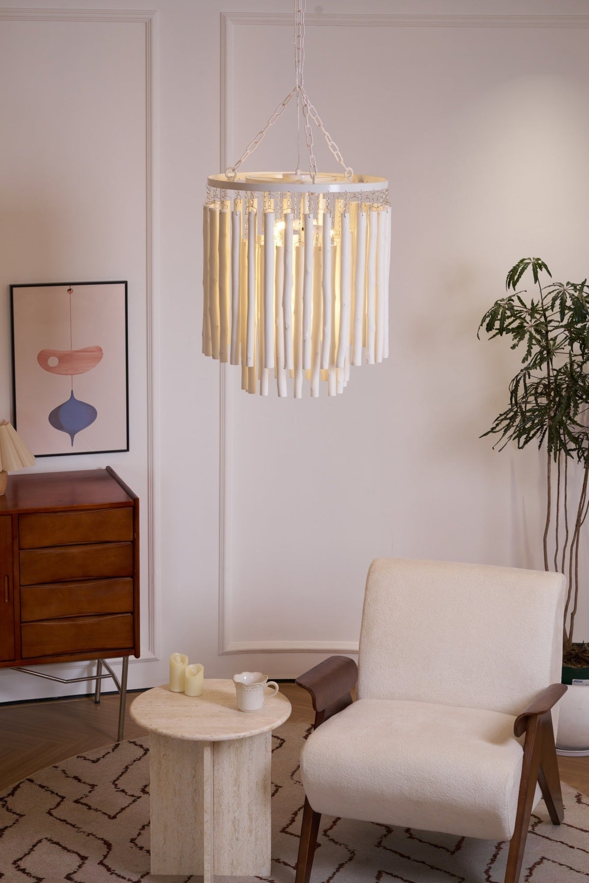 Swinton Tilda Chandelier - 6 Heads ∅ 20.9″ x H 29.9″Blackcasivra