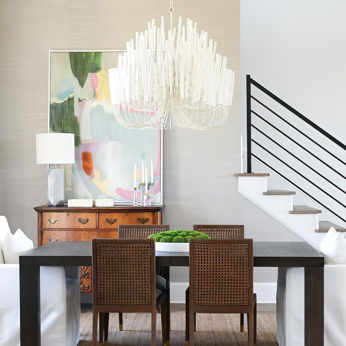 Swinton Tilda Chandelier - 5 Heads ∅ 19.7″ x H 20.9″Whitecasivra