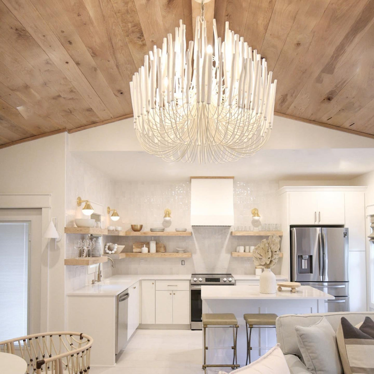 Swinton Tilda Chandelier - 5 Heads ∅ 19.7″ x H 20.9″Whitecasivra