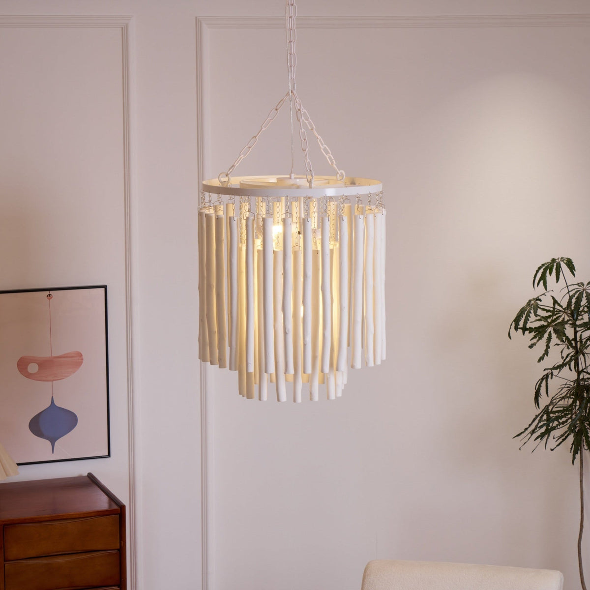 Swinton Tilda Chandelier - 5 Heads ∅ 19.7″ x H 20.9″Whitecasivra