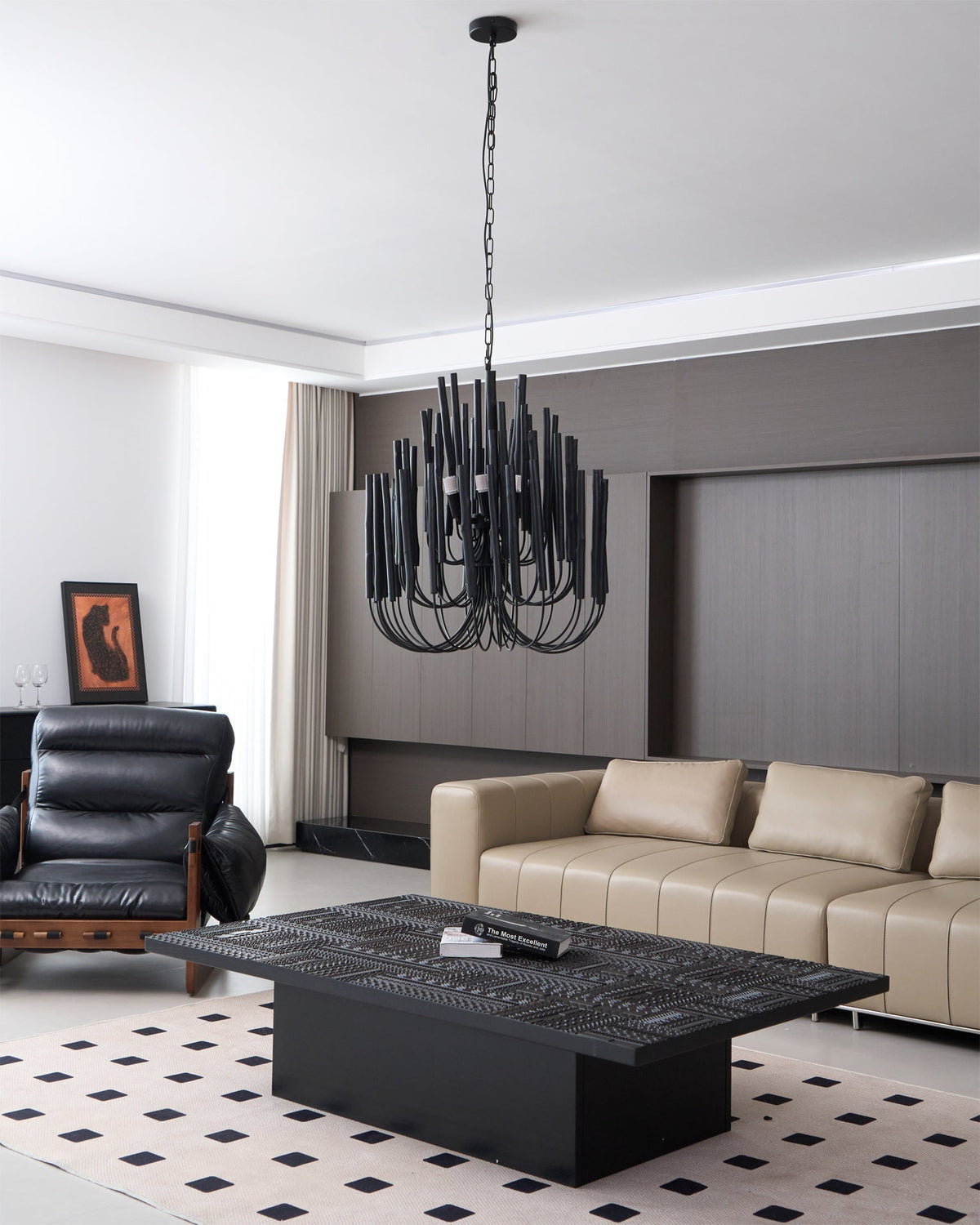 Swinton Tilda Chandelier - 12 Heads ∅ 31.5″ x H 39.4″Blackcasivra