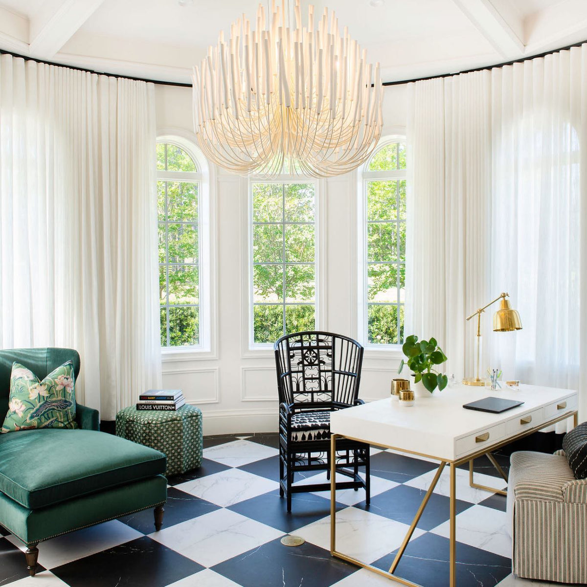 Swinton Tilda Chandelier - 5 Heads ∅ 19.7″ x H 20.9″Whitecasivra