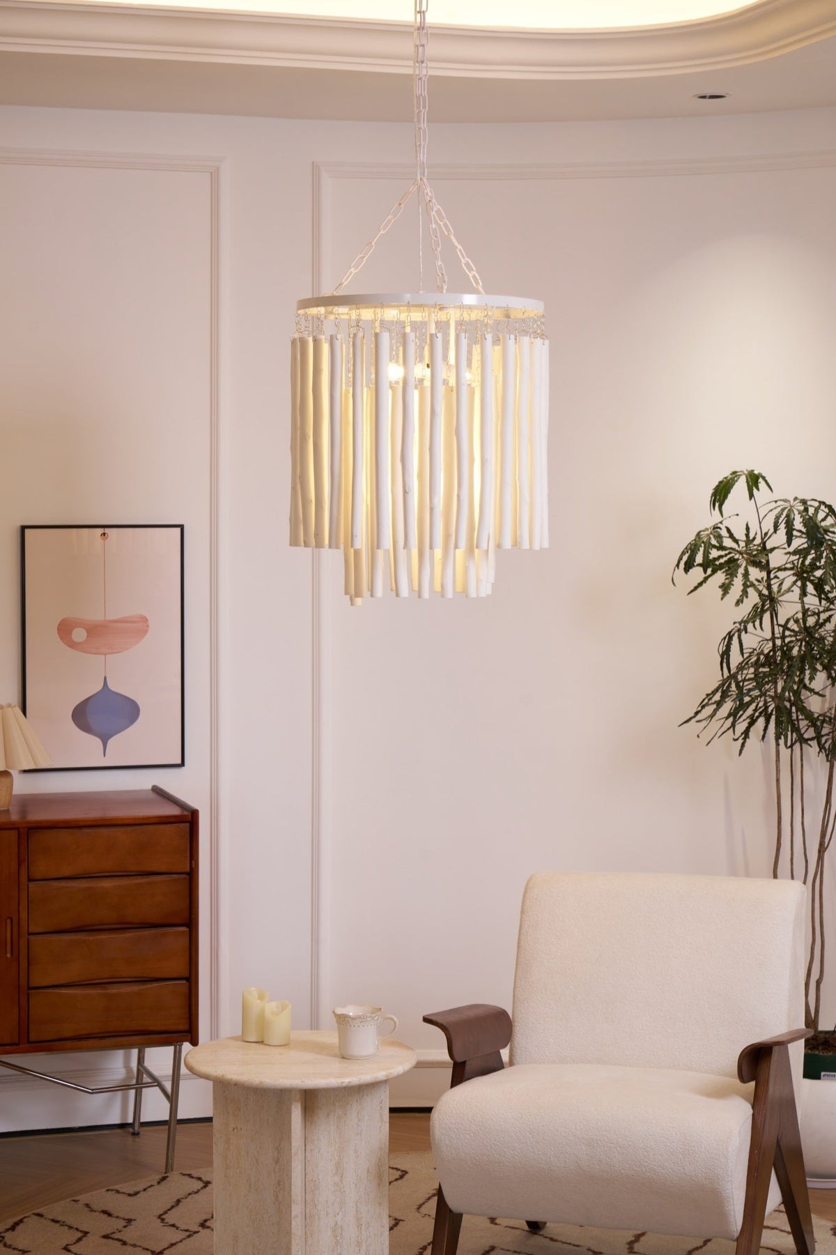 Swinton Tilda Chandelier - 6 Heads ∅ 20.9″ x H 29.9″Blackcasivra