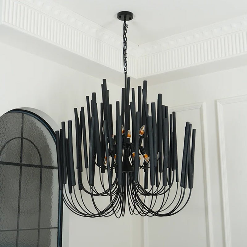 Swinton Tilda Chandelier - 6 Heads ∅ 20.9″ x H 29.9″Blackcasivra