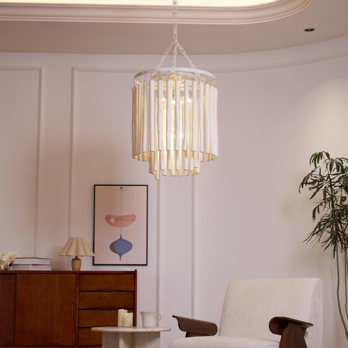 Swinton Tilda Chandelier - 6 Heads ∅ 20.9″ x H 29.9″Blackcasivra