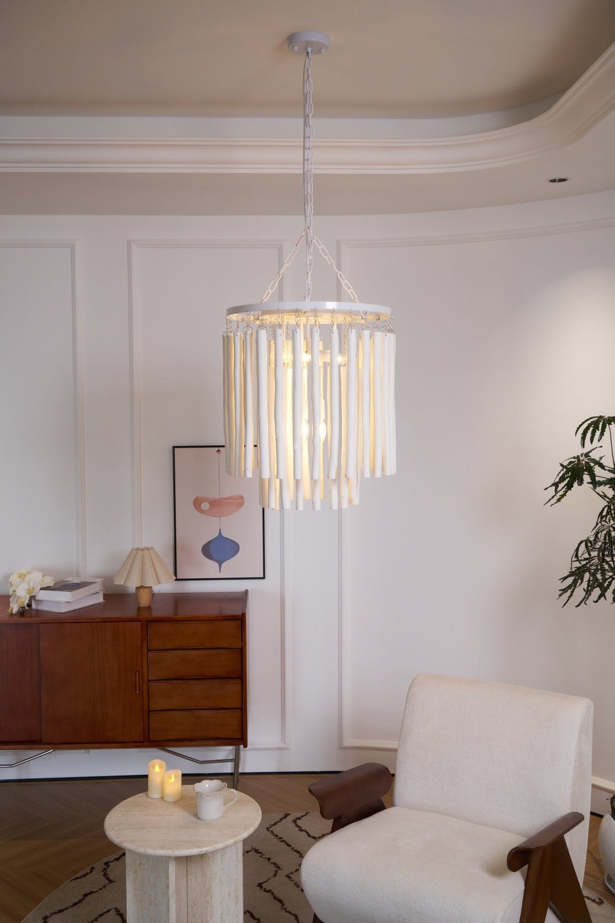 Swinton Tilda Chandelier - 6 Heads ∅ 20.9″ x H 29.9″Blackcasivra