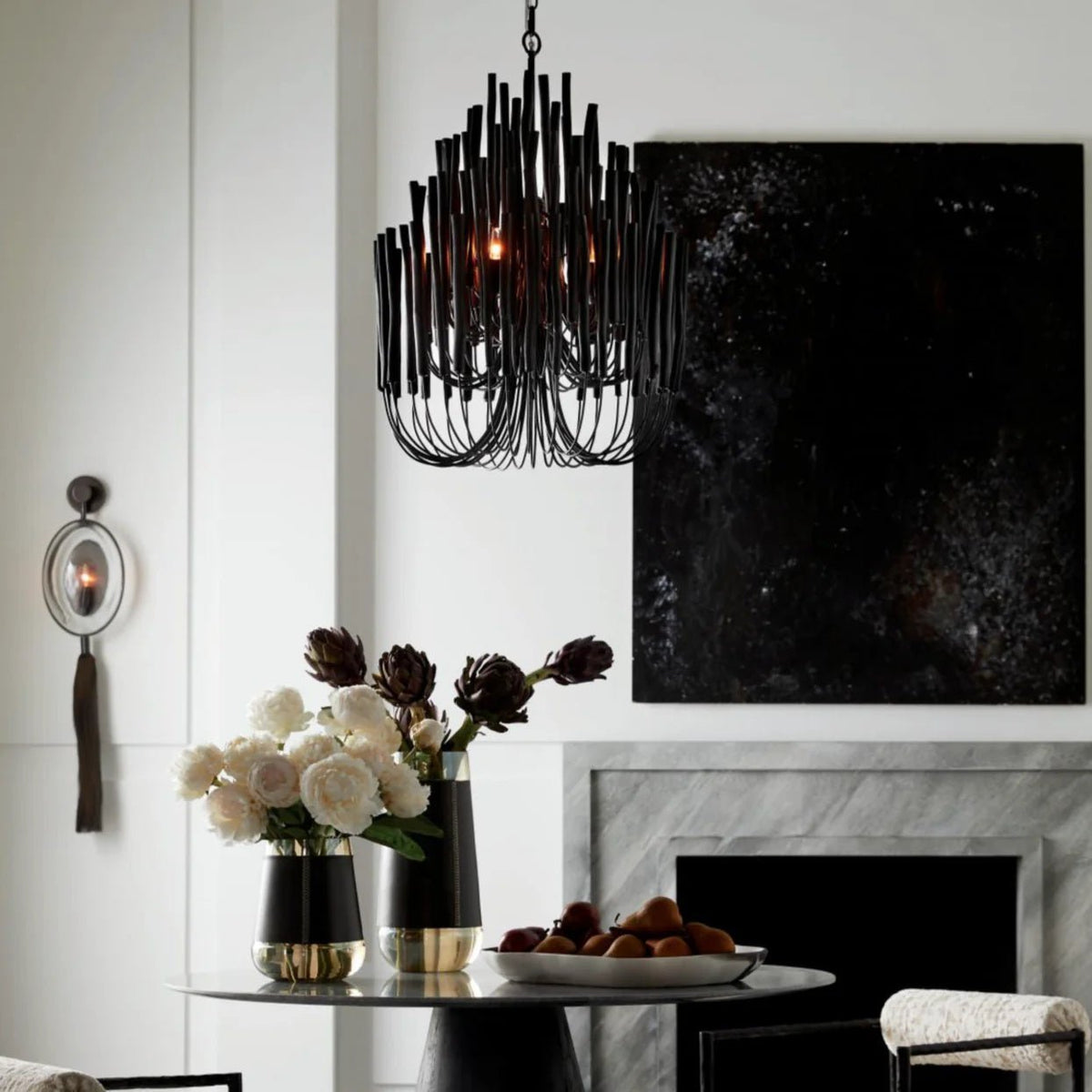 Swinton Tilda Chandelier - 12 Heads ∅ 31.5″ x H 39.4″Blackcasivra