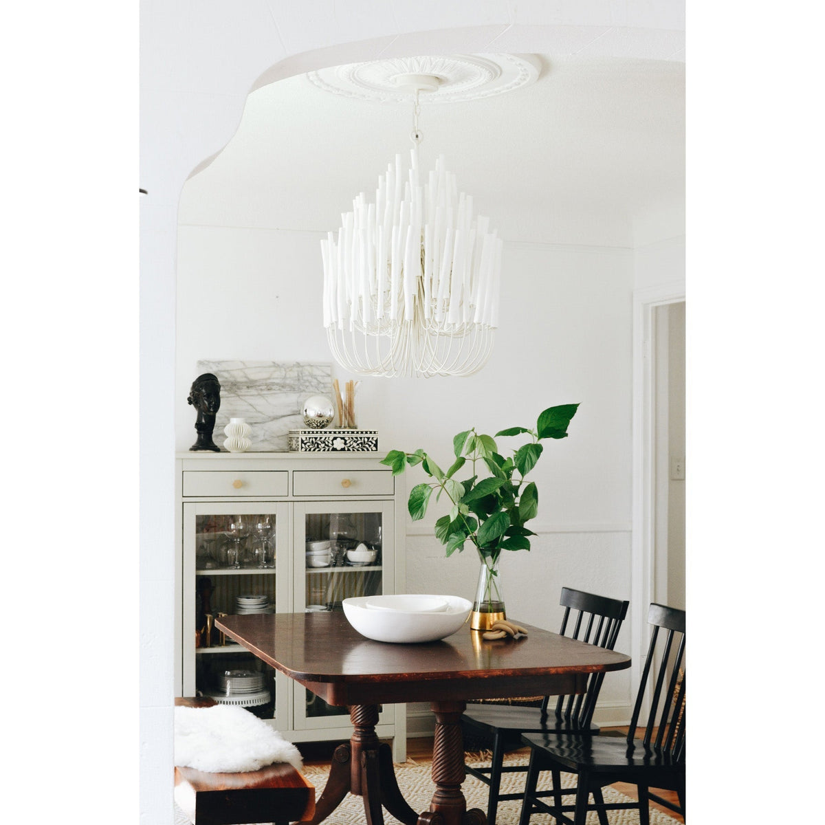 Swinton Tilda Chandelier - 12 Heads ∅ 31.5″ x H 39.4″Whitecasivra