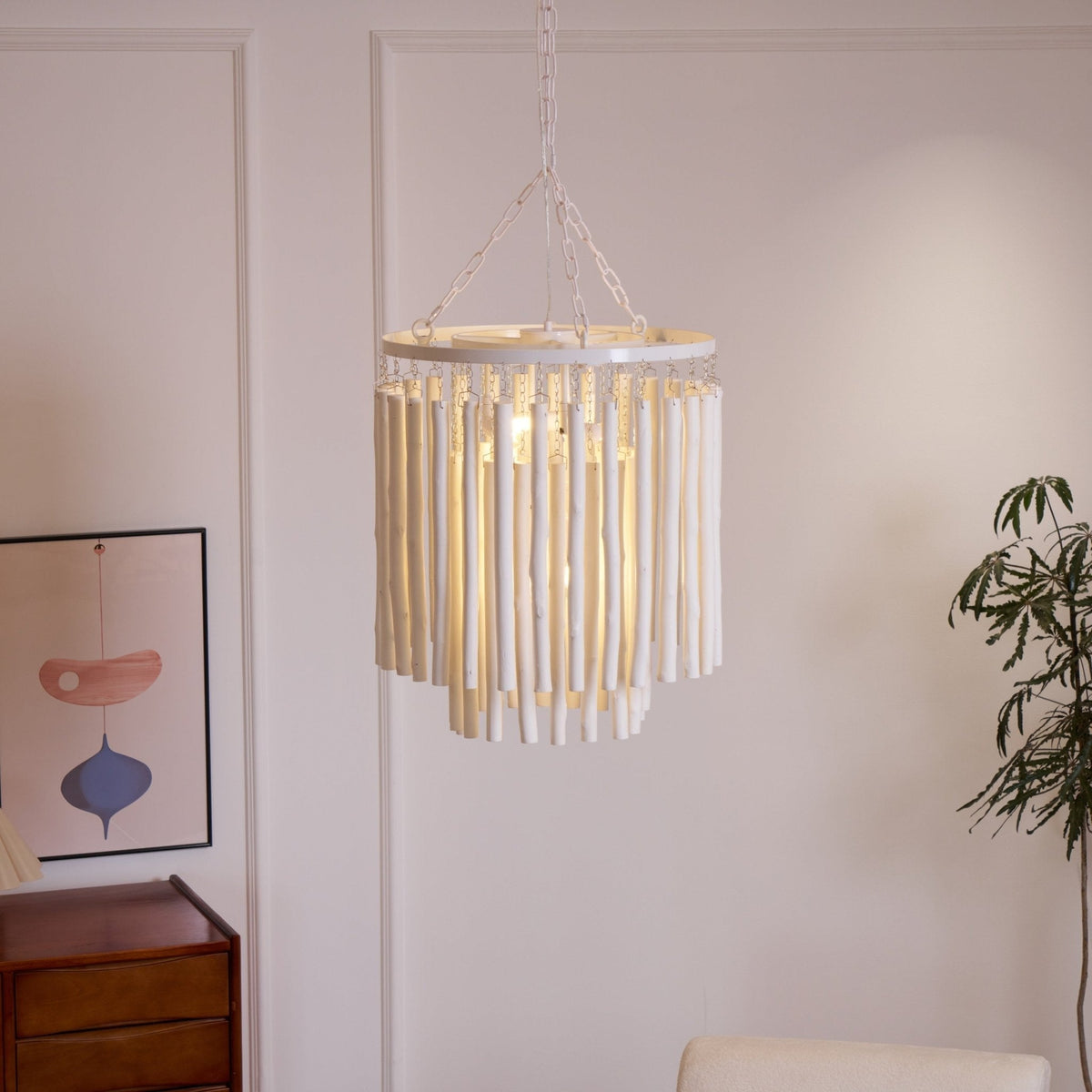 Swinton Tilda Chandelier - 5 Heads ∅ 19.7″ x H 20.9″Whitecasivra