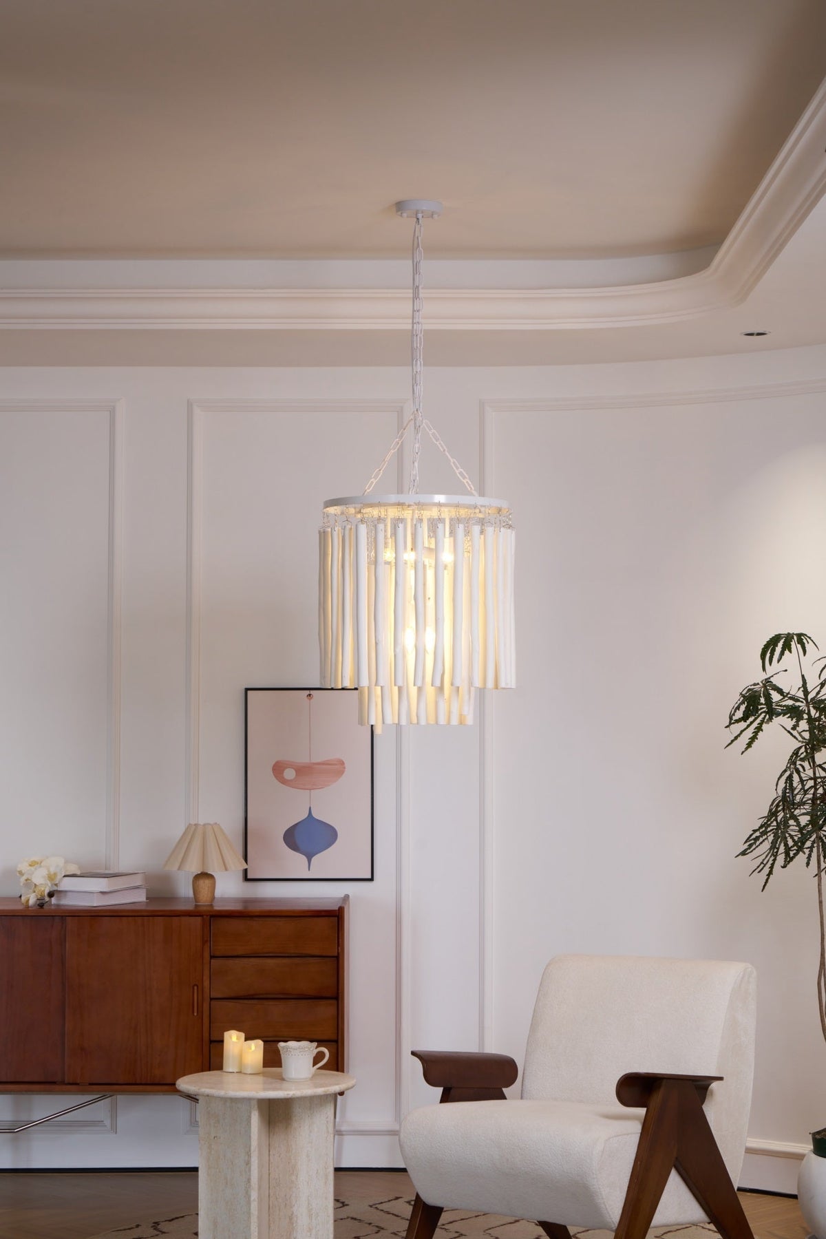 Swinton Tilda Chandelier - 6 Heads ∅ 20.9″ x H 29.9″Blackcasivra