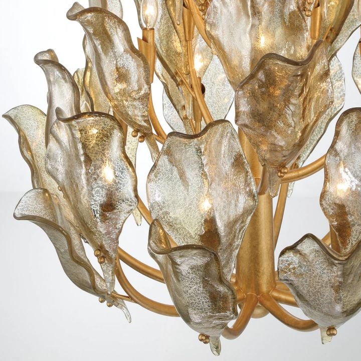 Tarot Modern Glass Chandelier - Gold32 Lightcasivra