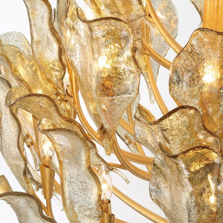 Tarot Modern Glass Chandelier - Gold32 Lightcasivra