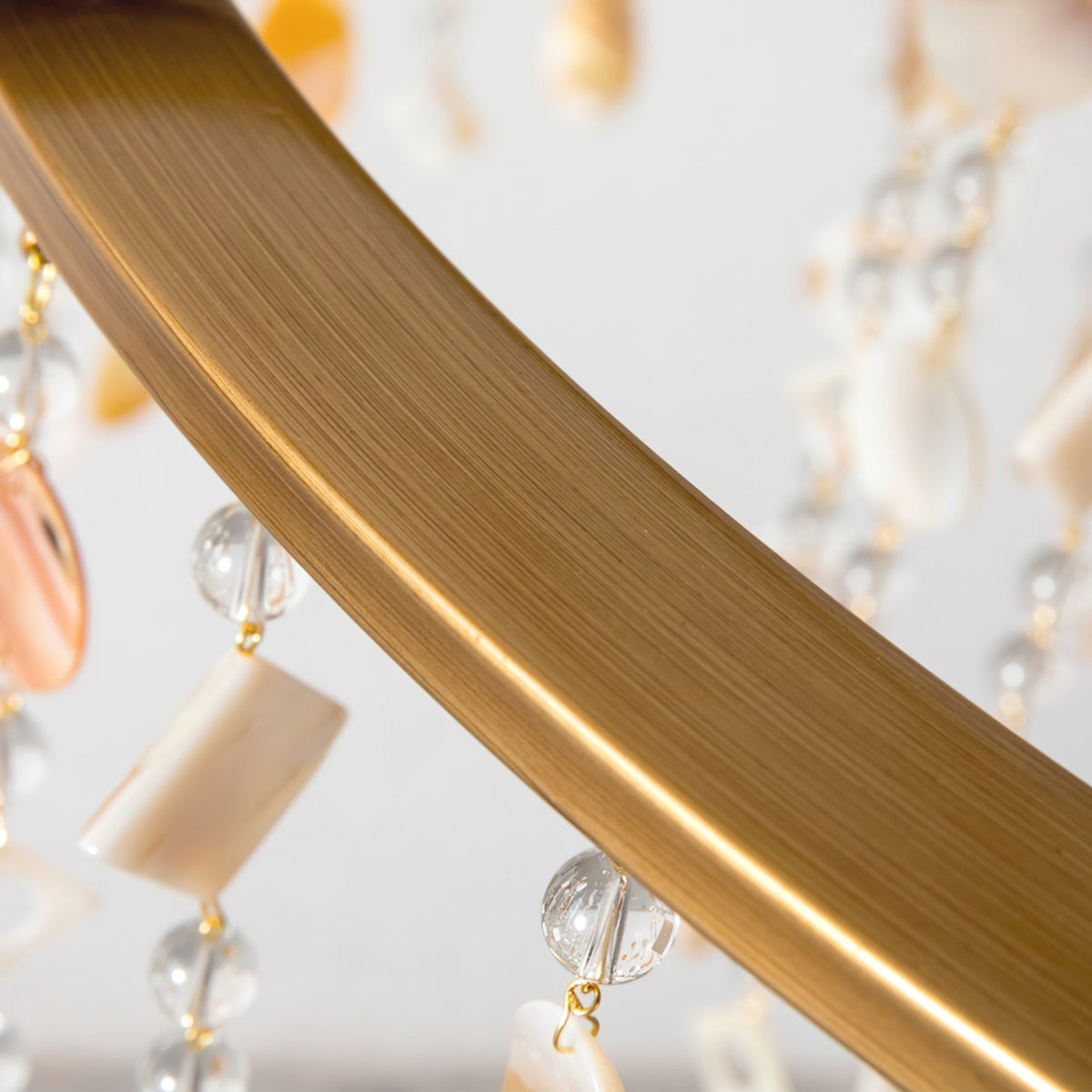 Tatum Lux Shell Crystal Chandelier - 18 Heads ∅ 47.2″ x H 70.9″ / Dia 120cm x H 180cmCopper & Clear Crystalcasivra