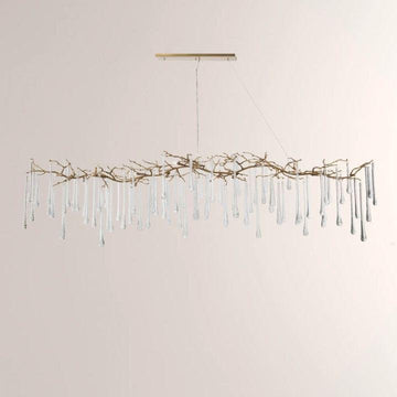 Teardrop 14 - Light Chandelier - Lacquered Burnished Brasscasivra