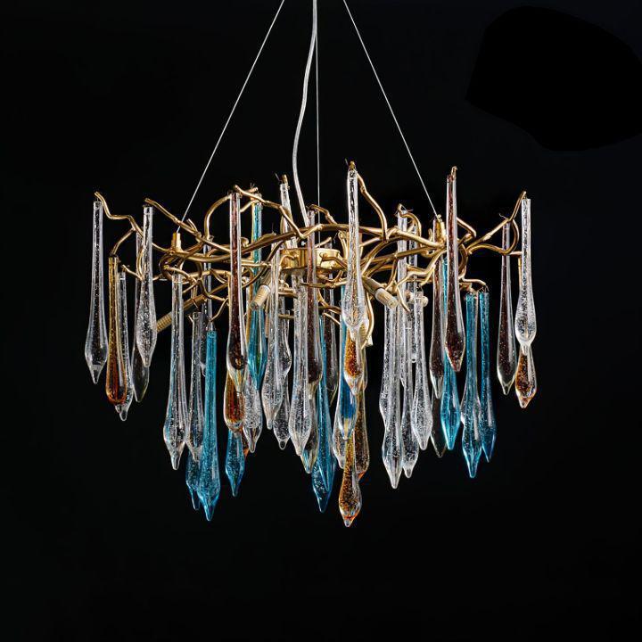 Teardrop Crystal Chandelier - Dia 31.5″(80cm) x H 23.6″(60cm)casivra