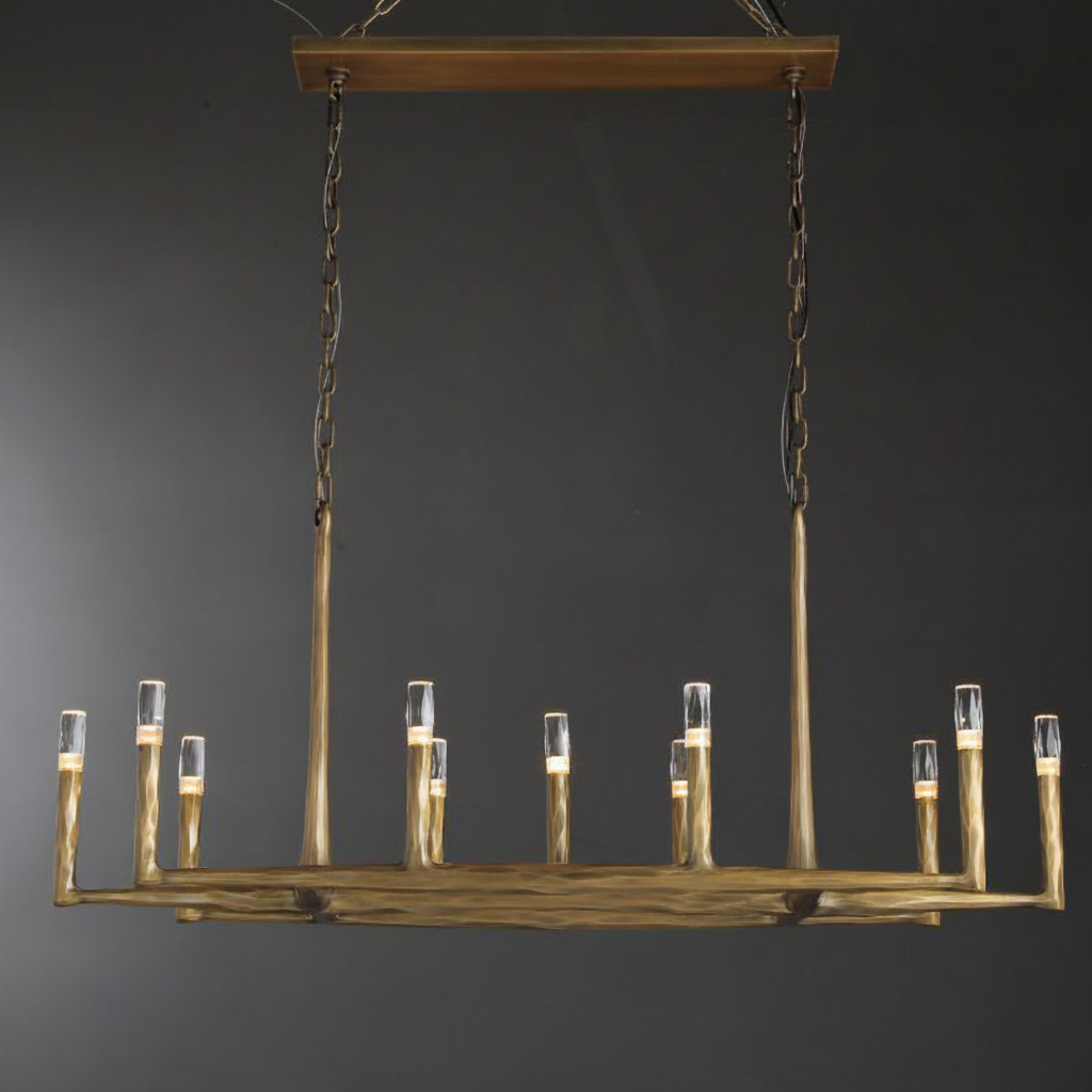 Thadrian Recatangular Chandelier 54”