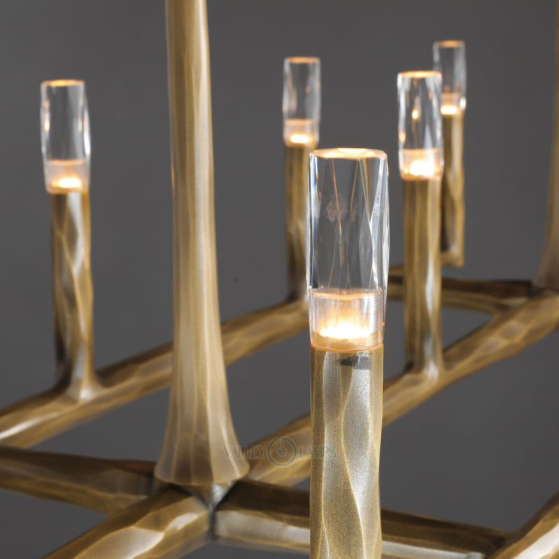 Thadrian Recatangular Chandelier 54”