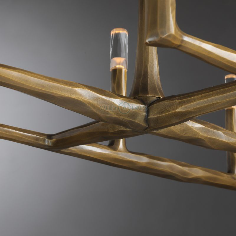 Thadrian Recatangular Chandelier 54”