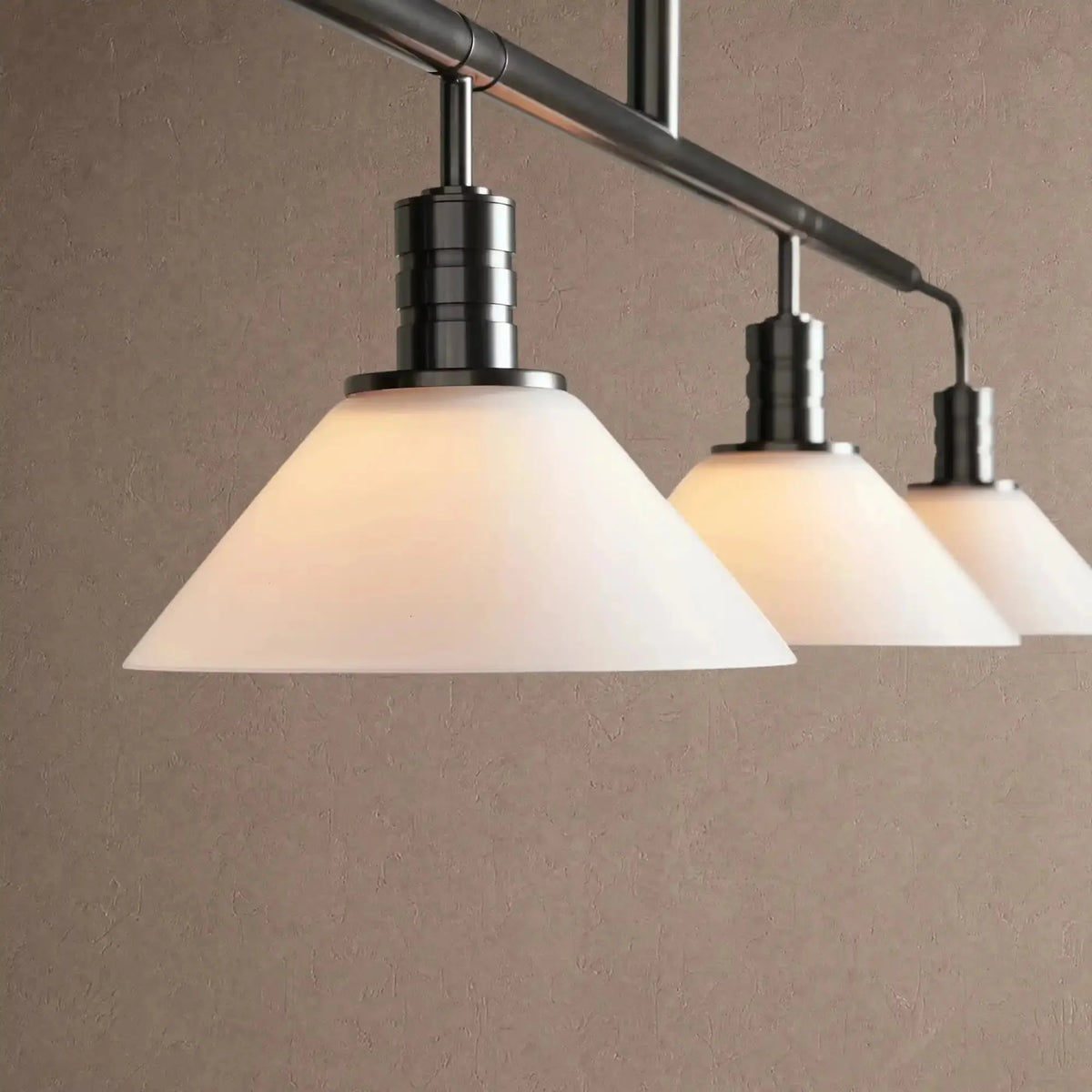 Themis Glass Linear Chandelier - 60"MilkBrasscasivra
