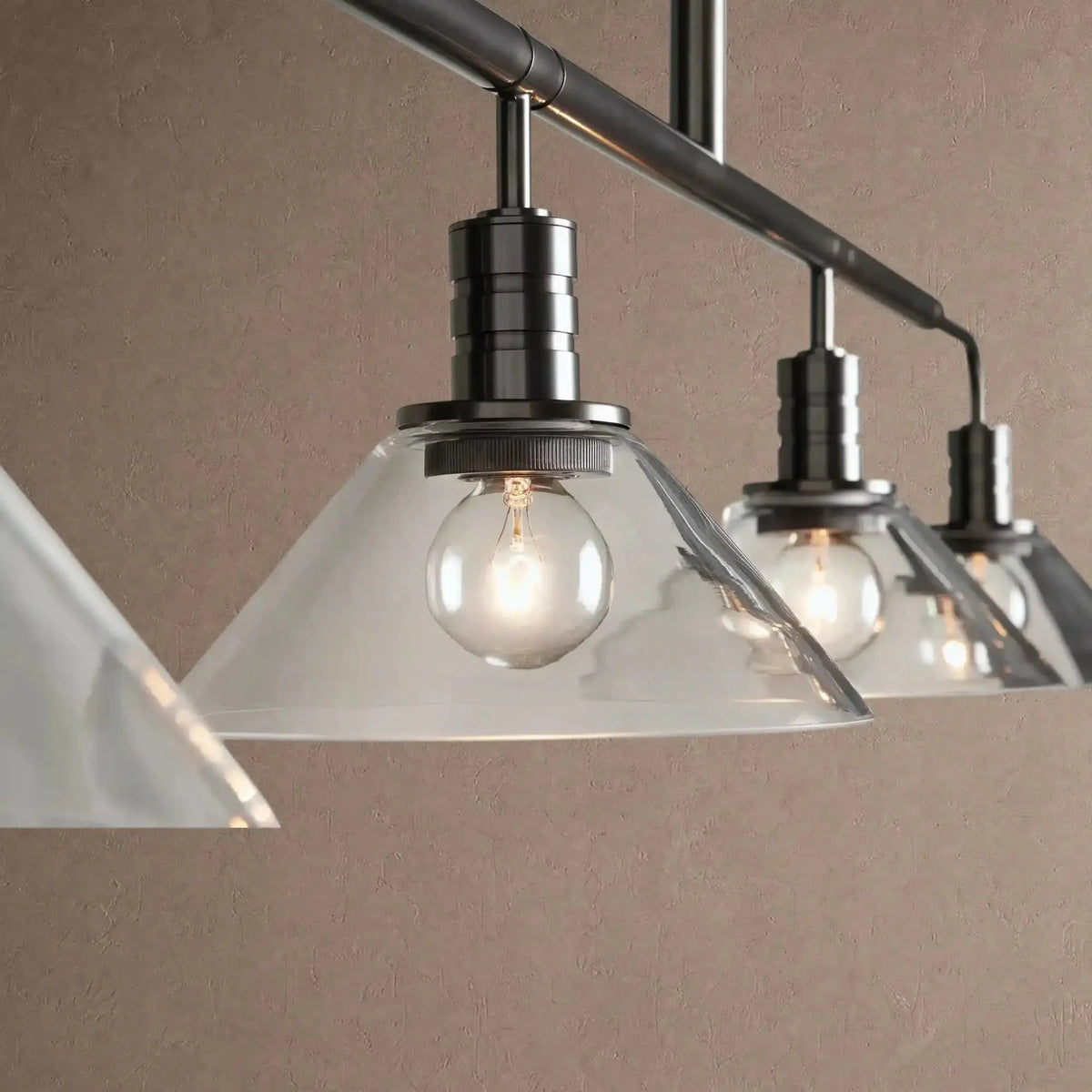 Themis Glass Linear Chandelier - 60"MilkBrasscasivra