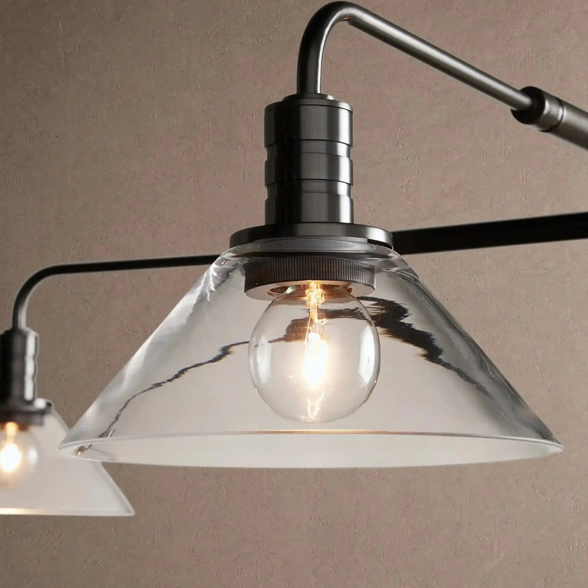 Themis Glass Round Chandelier 30'' 52'' - 52''BlackMilkcasivra