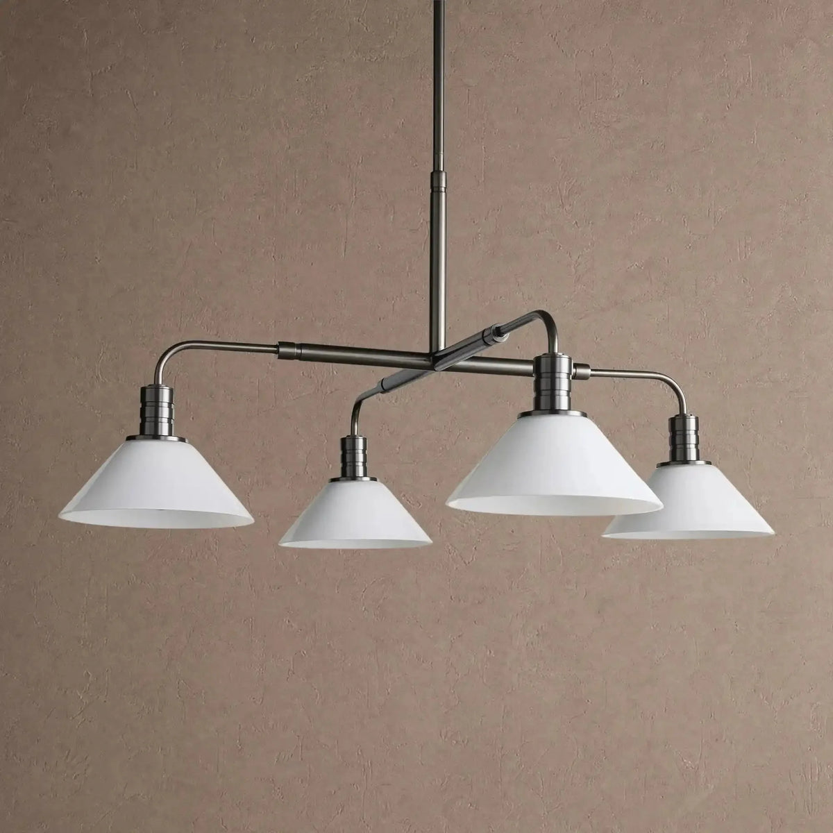 Themis Glass Round Chandelier 30'' 52'' - 30''BrassClearcasivra