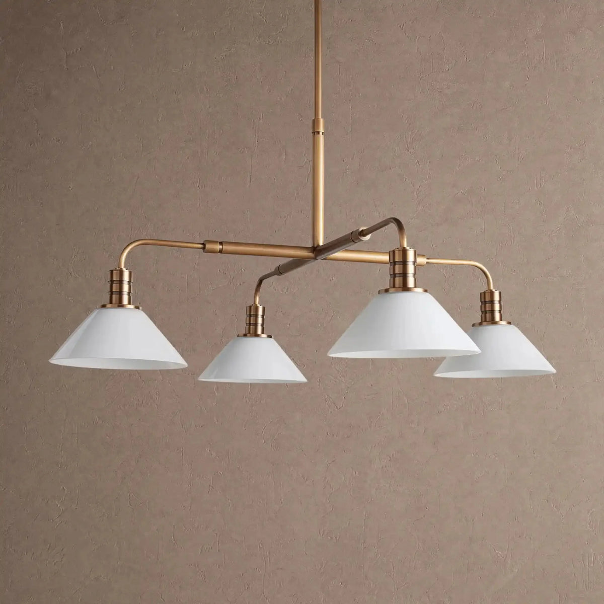 Themis Glass Round Chandelier 30'' 52'' - 30''BrassClearcasivra