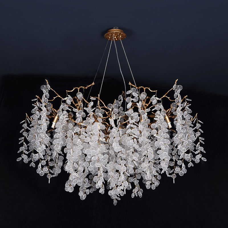 Thirza Branch Crystal Dining Room Chandelier - 39.37" Lcasivra