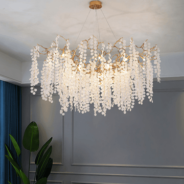 Thirza Branch Crystal Dining Room Chandelier - 39.37" Lcasivra