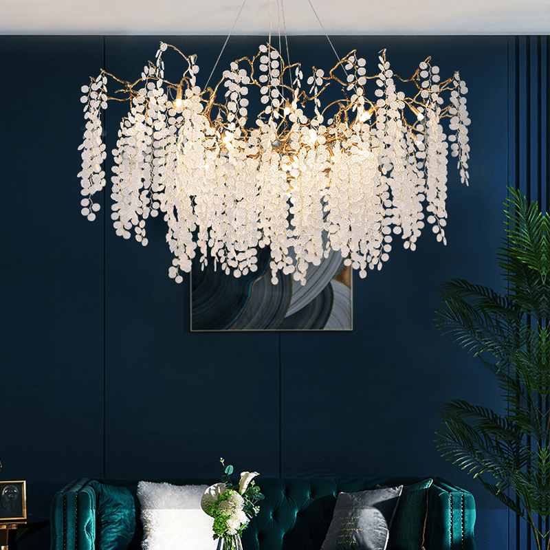 Thirza Branch Crystal Dining Room Chandelier - 59.06" Lcasivra