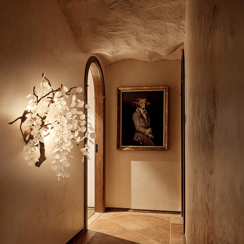 Thirza Branch Crystal Wall Sconce - casivra