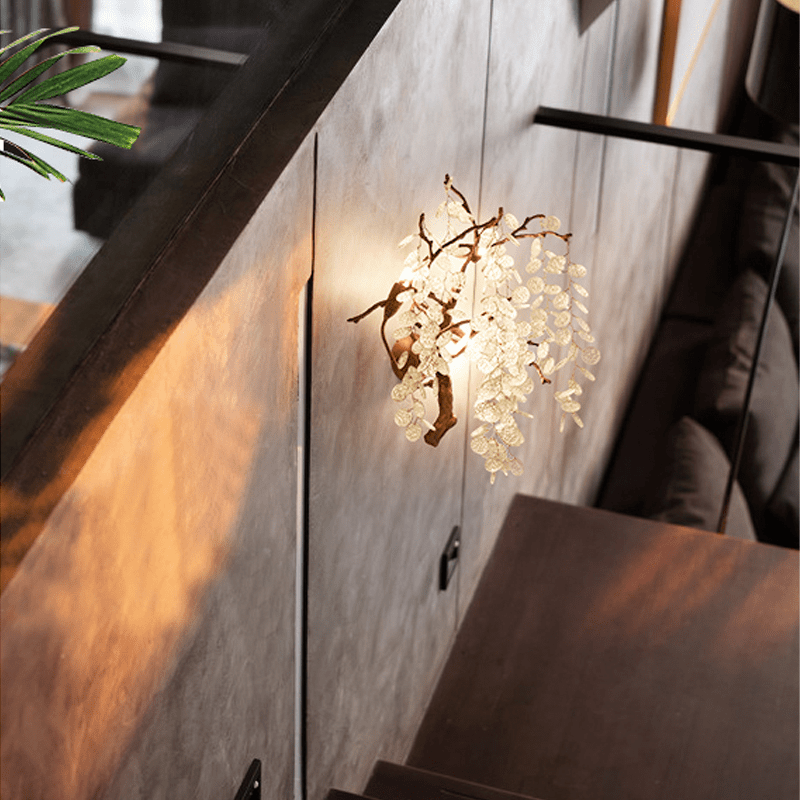Thirza Branch Crystal Wall Sconce - casivra