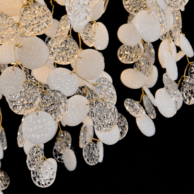 Thirza Brass Branch Crystal Chandelier - 23.62" diamcasivra